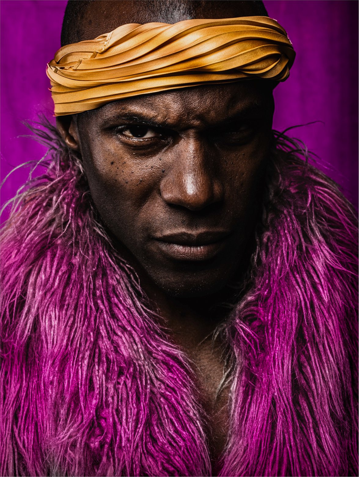 Gold in Magenta